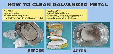 how to clean galvanized sheet metal|removing oxidation from galvanized steel.